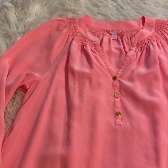 Lilly Pulitzer Elsa 100% silk blouse size XL - Picture 12 of 12